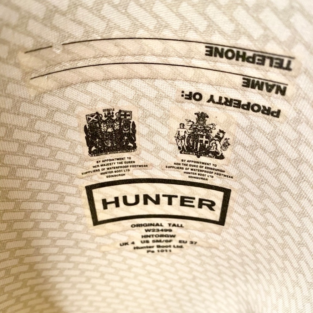 Hunter Original Tall Boots in Cafe Latte - Picture 11 of 12